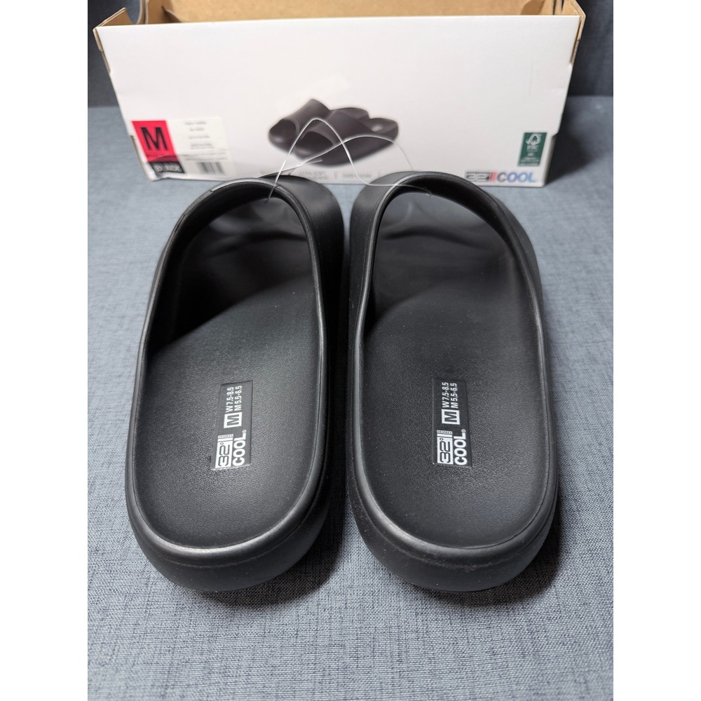 32 Degrees Cool Unisex Cushion Slides Black EVA Foam Sandals W7.5-8.5 M5.5-6.5 - Picture 4 of 8